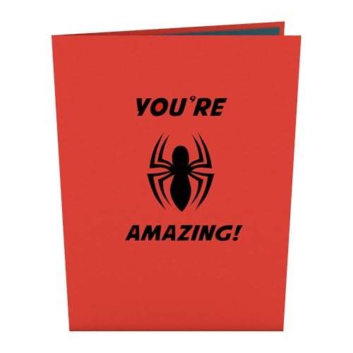 Lovepop Marvel’s Spider-Man You're Amazing! Pop Up Card, 5x7 - Pop Up Birthday Card, Spiderman Birthday Card, Superhero Card, Spiderman Funko Pop, Birthday Card for Boy or Grandson - Image 3