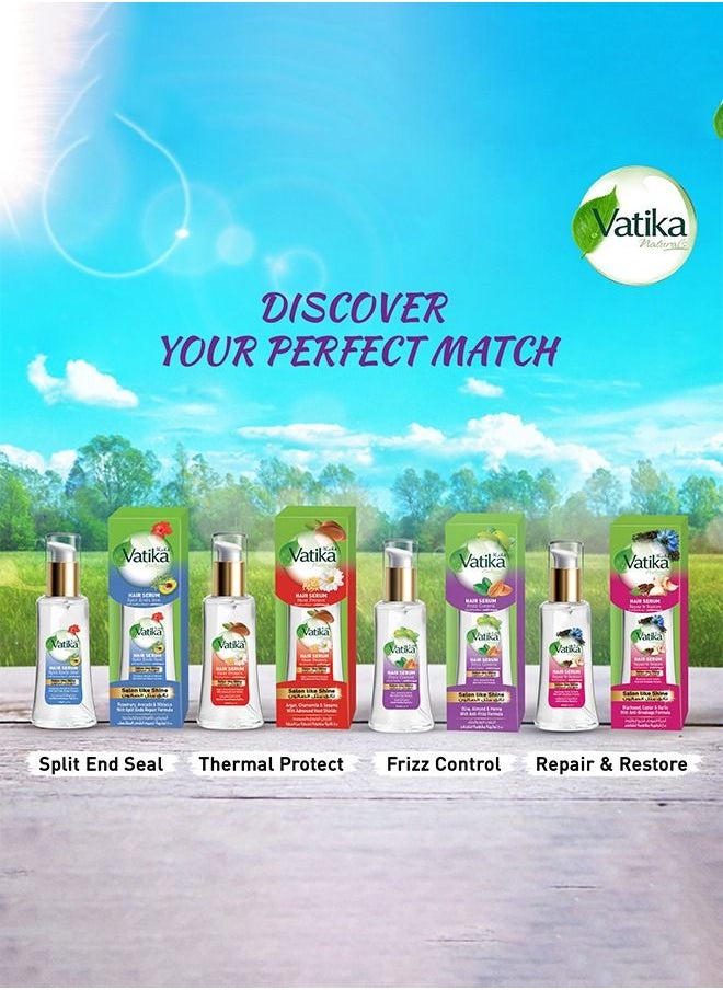 Vatika Naturals - Vatika Naturals Frizz Control Hair Serum | Olive, Almond & Henna | With Anti-Frizz Formula | For Dry & Damaged Hair - 47 ml - Image 1