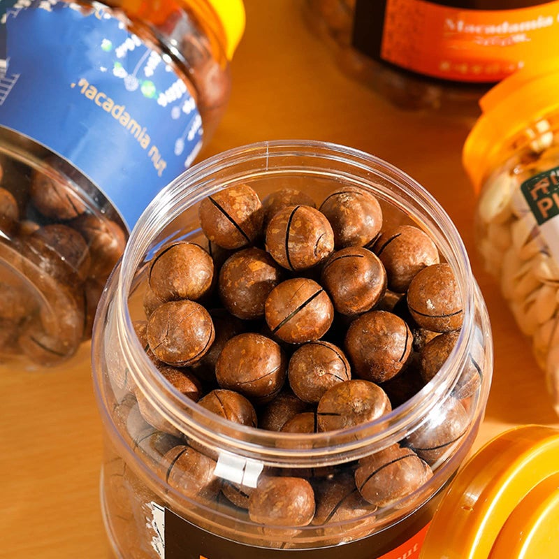 Lyellfe 4 Pack Clear Plastic Jars  Half Gallon Wide Mouth Storage Containers with Leak-proof Lids Handle  BPA Free Empty Plastic Jar for Flour  Dry Goods  Cookies  Candy  Airtight Food Storage - Image 4