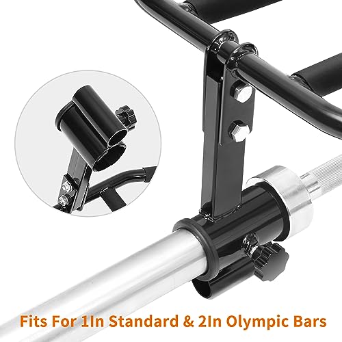 powerfeng T Bar Row Attachment Multi-Grip: T Bar Row Multi-Grip Handle Bar Attachment for 2Inch Olympic Barbell Bar & 1Inch Standard Bar Strength Workout Training - Image 3