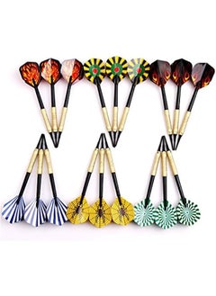 Arabest Soft Tip Plastic Point Darts Set with Standard Flights for Electronic Dartboard - Pack of 18 Darts  - Image 1