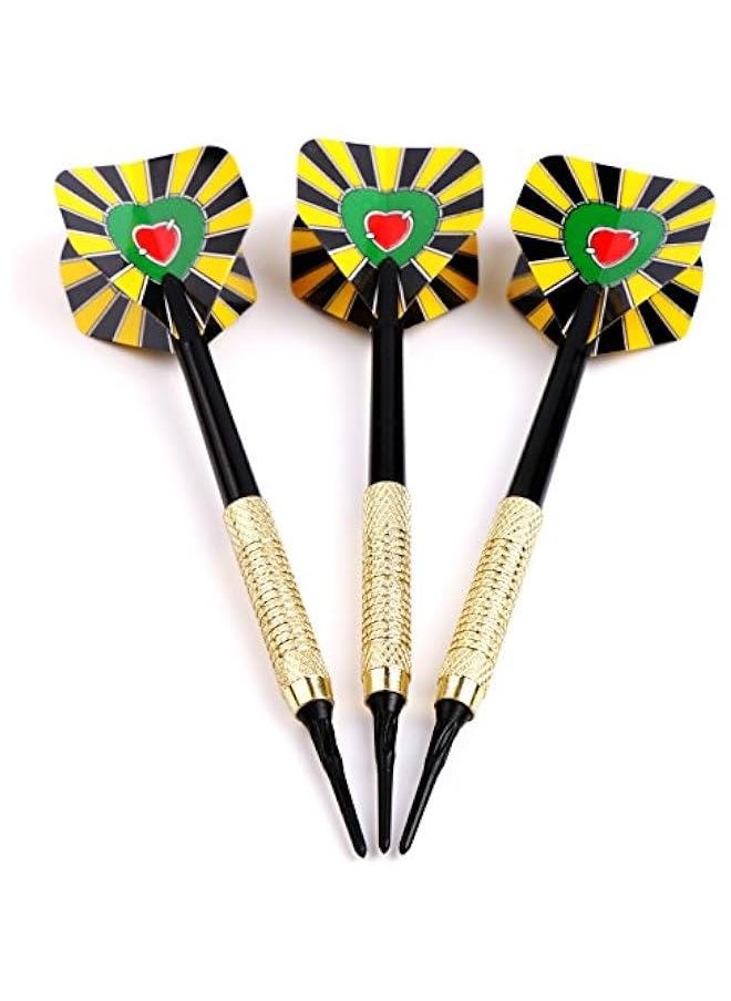 Arabest - Soft Tip Plastic Point Darts Set with Standard Flights for Electronic Dartboard - Pack of 18 Darts - Image 1