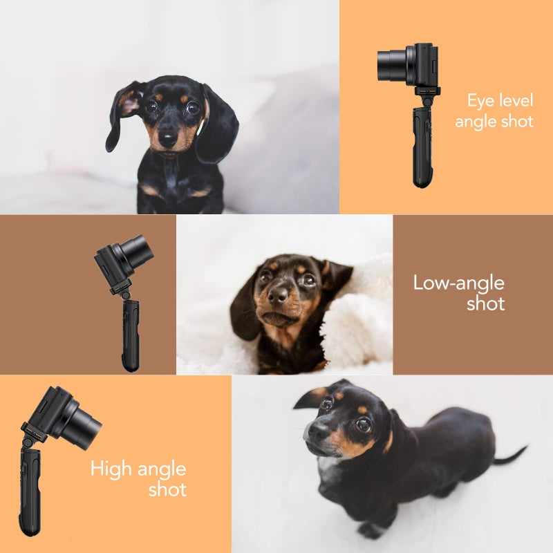 AODELAN Mini Shooting Grip and Tripod with Wireless Remote Shutter for Sony ZV-E10 ZV-1 A7SM3 A7C A7RIV 9 7RIV 7RIII 7III RX0II RX100M7 Camera for Still Photo and Video Recording, Replace GP-VPT2BT - Image 5