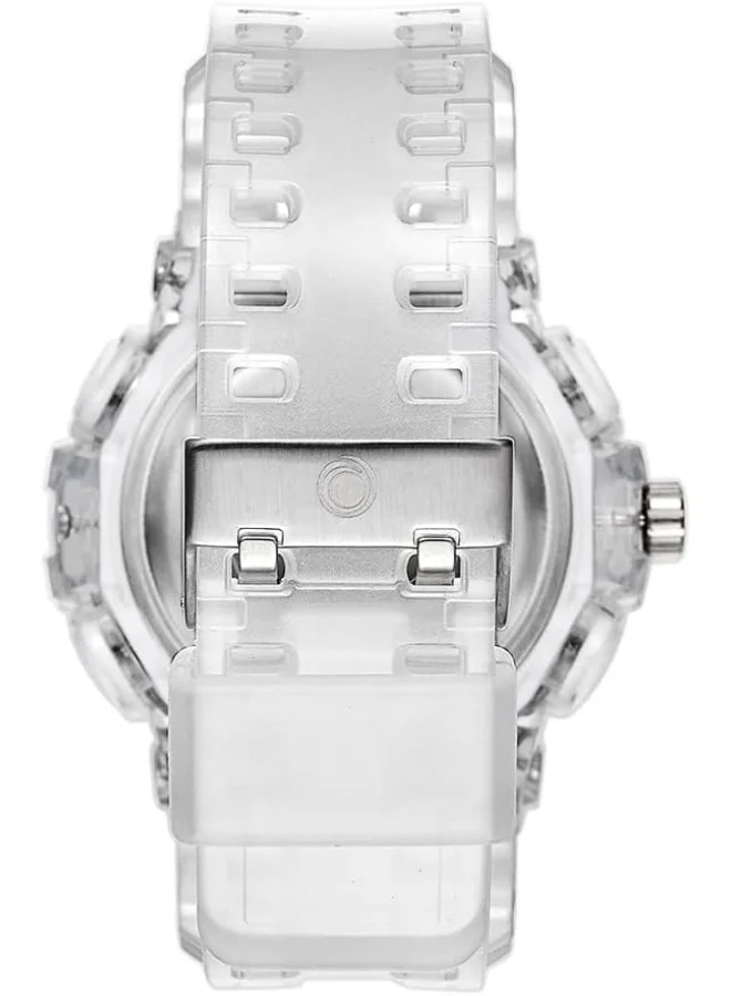 ASTRO Kids' Astro Kids Quartz Movement Watch, Analog-Digital Display and Polyurethane Strap - A20806-PPZK, Transparent