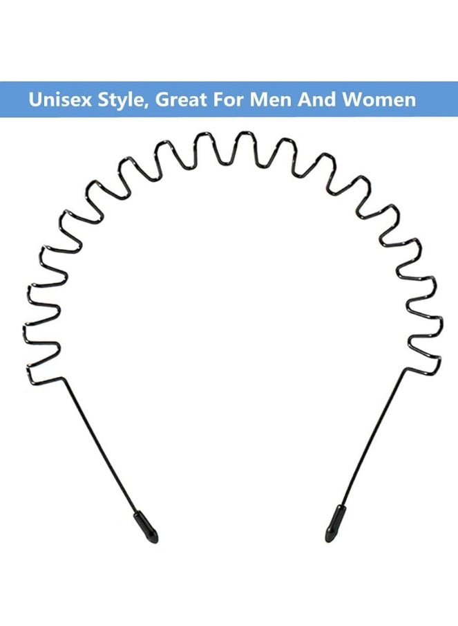 Metal zigzag hairband for securing hair - Flexible headband for long and short hair - Suitable for men and women for styling hair and keeping it away from the face - Image 3