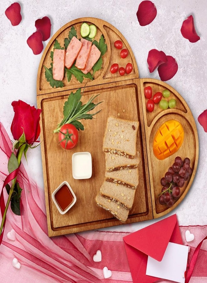 Jiulory Premium Solid Wood Charcuterie Board Gift Set - Extra Large Magnetic Cheese Board Wooden Tray Serving Platter Housewarming, Christmas, and Valentine's Gifts - Image 1