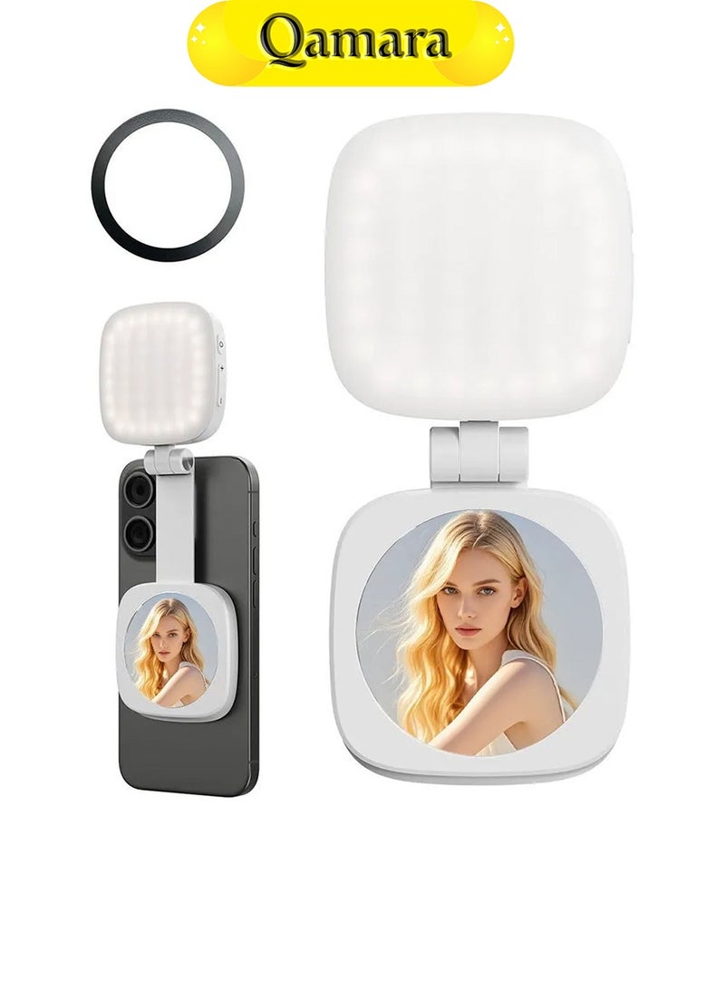  قمرة ضوء تصوير مساعد، ضوء LED مساعد محمول للهواتف يتميز بضبط لون كامل وبطارية قابلة للشحن 1500 مللي أمبير مثالي للتصوير الفوتوغرافي وتسجيل الفيديو بالهاتف - Image 1