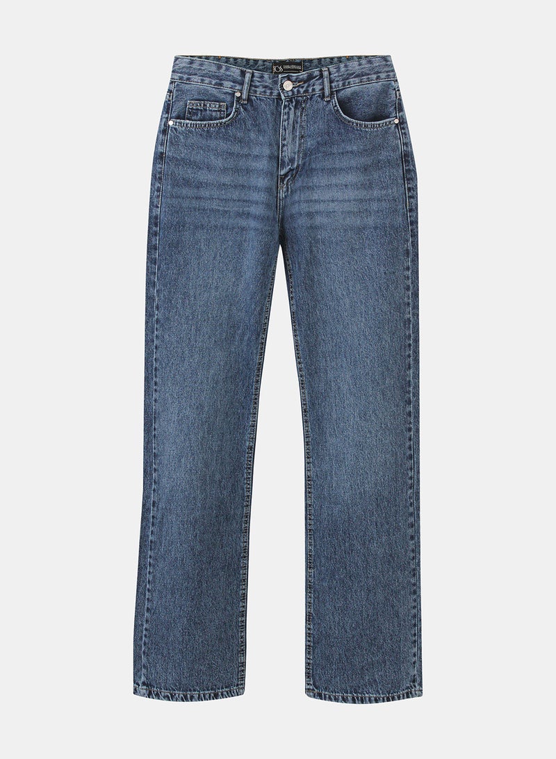 TGS Classic Dark Blue Wide Leg Women Jeans - Image 3