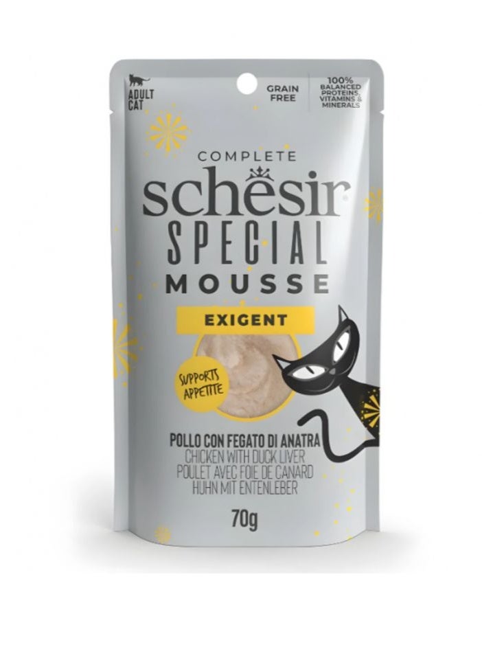 Schesir 6'PCs Schesir Special Mousse For Cats – Chicken With Duck Liver 70g - Image 2