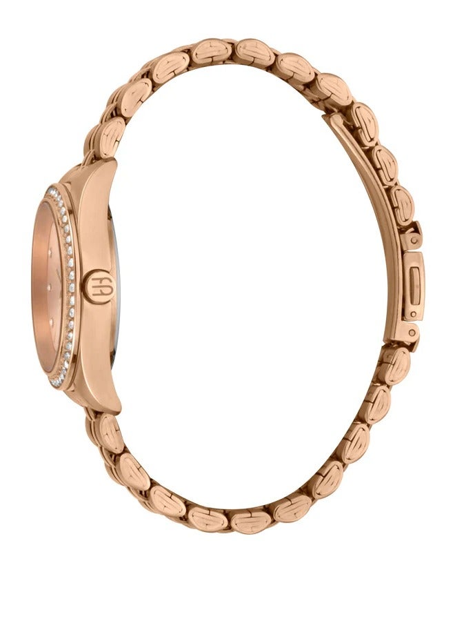 ESPRIT Watch for Women, Quartz Movement, Analog Display, Rose Gold Stainless Steel Strap-ES1L279M0075 - Image 3