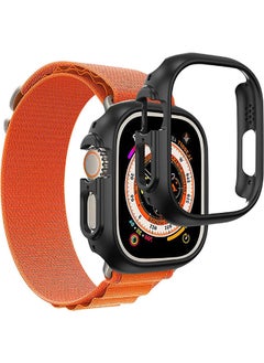 SHOPI 2 Pack Apple Watch Ultra 49mm Bumper Case [NO Screen Protector], 2 Pack All-Around Edge Shockproof Protective Hard PC Slim Bumper Cover Case for Apple Watch Ultra 49mm - Black  - Image 1