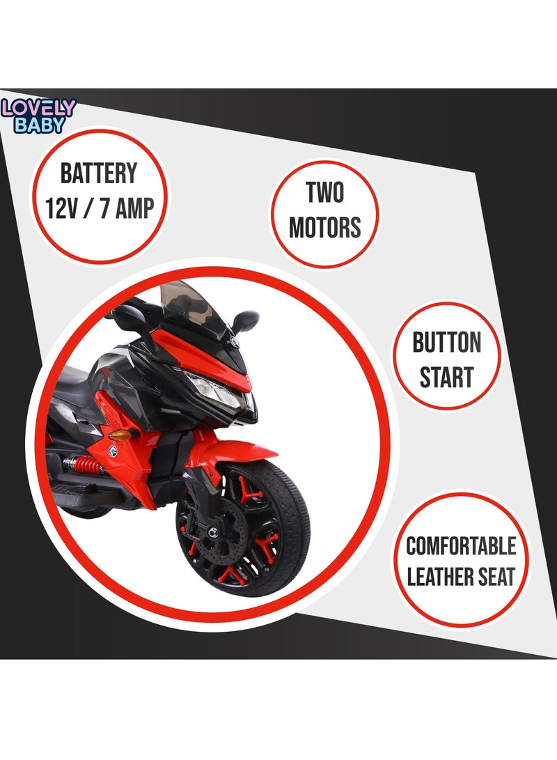 لافلي بيبي دراجة ركوب للأطفال من لوفلي بيبي LB 5188EL 12 فولت - وردي - Image 3