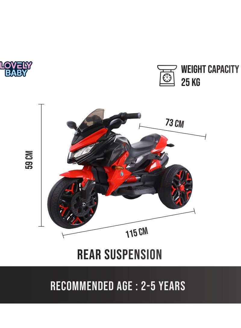 لافلي بيبي دراجة ركوب للأطفال من لوفلي بيبي LB 5188EL 12 فولت - وردي - Image 4