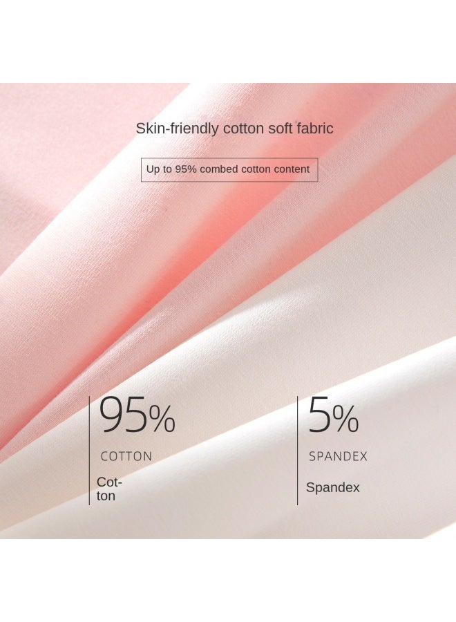 Top melon Pack Value Set】girls' First Stage Training Bras For Ages 9-12, Class A Cotton Soft Camisoles - Image 3
