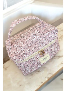 Bahels Lilak Crisp Flower Travel Makeup Bag  - Image 2