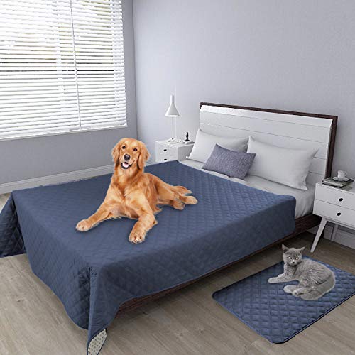 Easy-Going 100% Waterproof Dog Bed Cover, Non-Slip Pet Blanket for Furniture, Washable Couch Cover, Repleasement Sofa Cover (68x82 in,Navy) - Image 2