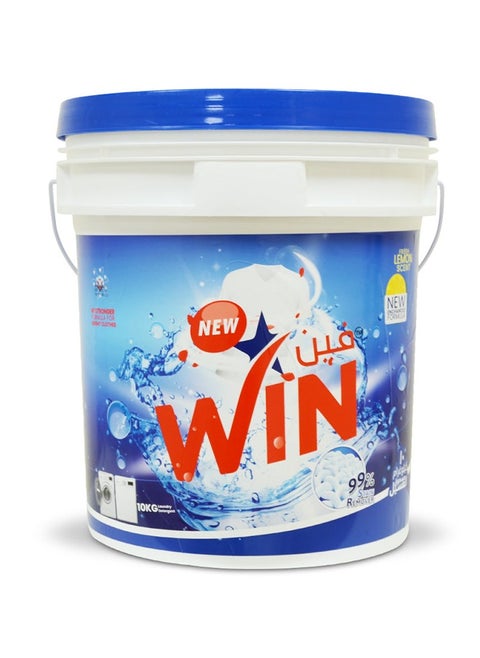 Superior Laundry Detergent Washing Powder for White and Coloured Clothes - Lemon Scent 10kg