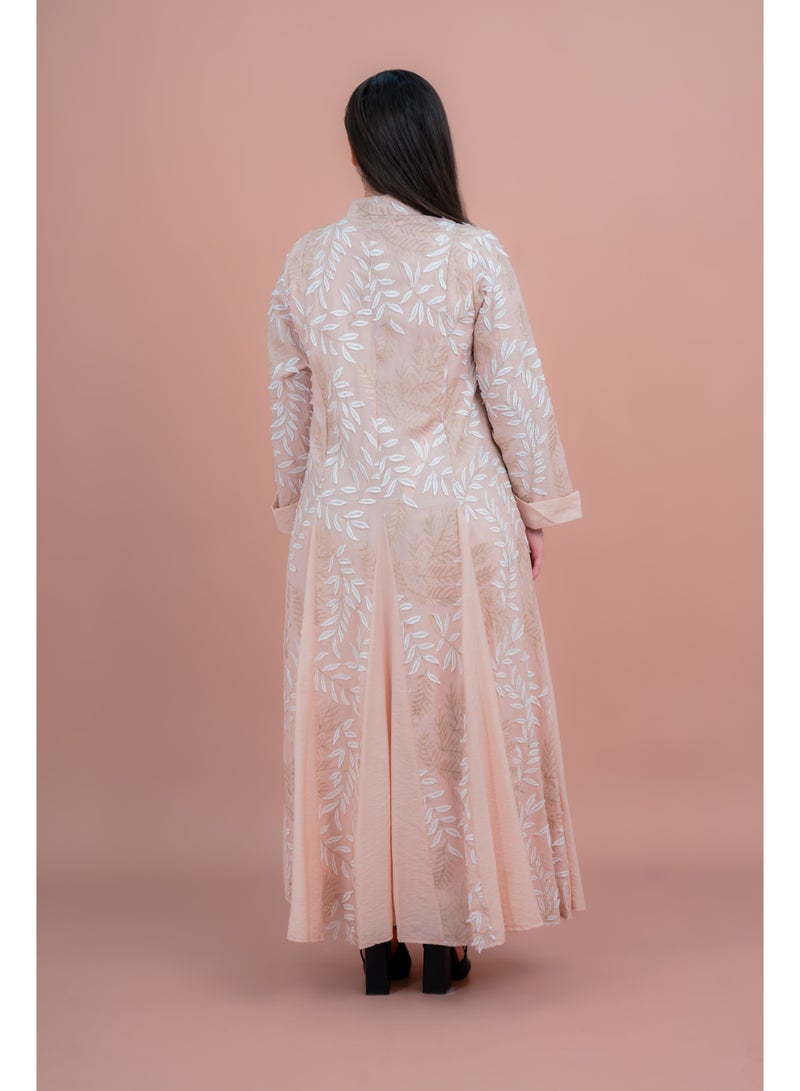 اكسا جلابية مطرزة بتلات ناعمة - Image 2