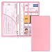 Cacturism Car Registration and Insurance Holder Car Accessories Vehicle Glove Box Car Organizer Women Car Accessories with Magnetic Shut for Cards Essential Document Driver License Pink - Image 2