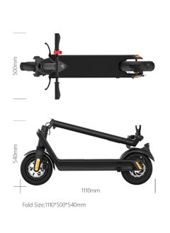 Crony X9 Plus E-Scooter 500W Motor, 36V/15.6AH Battery, 35-65KM Range, Dual Disc Brakes, Dual Suspension, Aluminum Alloy Frame, 120KG Max Load, LED Headlamp, LCD Display, Mobile App Connectivity, Easy Folding, Off-Road & Commuter Electric Scooter, High-Speed Motorized Scooter, Portable Electric Skateboard for Adults & Kids  - Image 5
