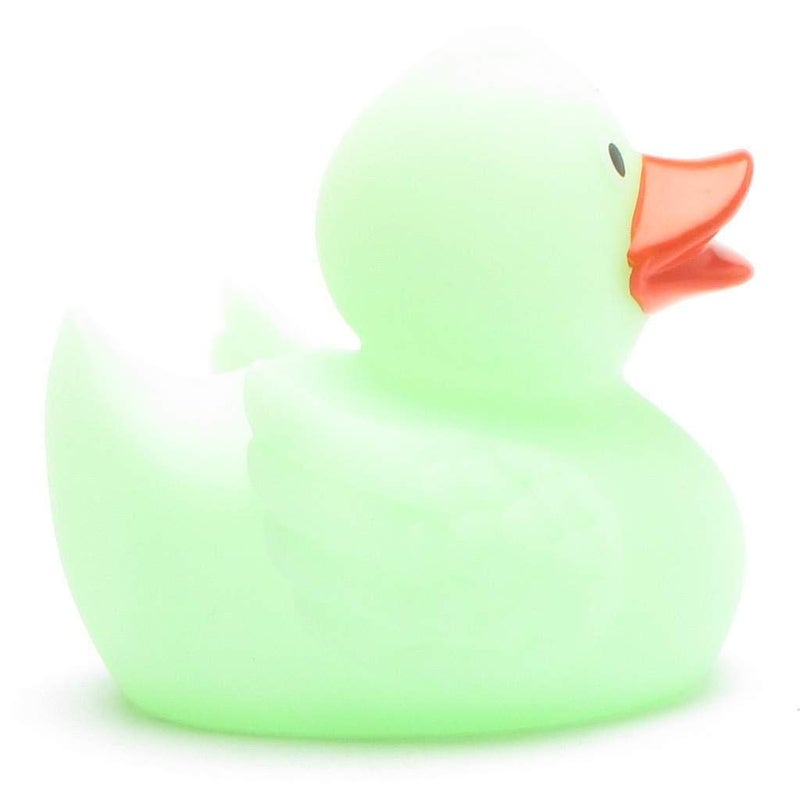 Duckshop بطة دوك شوب المتوهجة في الظلام - خضراء | بطة تصدر صوتاً | الطول: 7.5 سم - Image 2