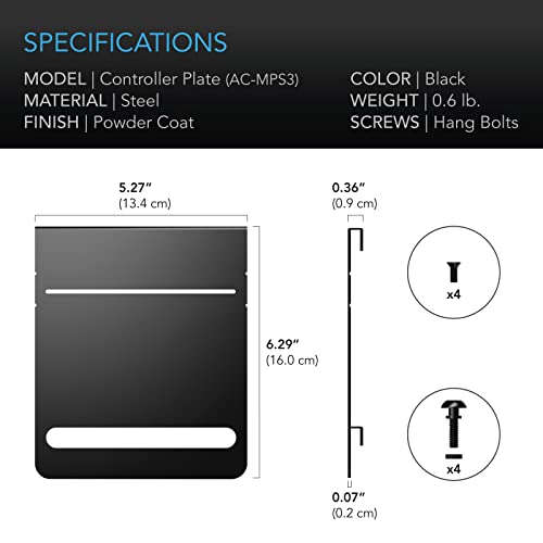 AC Infinity Grow Tent Mounting Plate 5x6”, Powder Coat Black Steel Platform for Controller Mounting and Lightproof Cable Management, Fit for CLOUDLAB Advance Grow Tents - Image 5