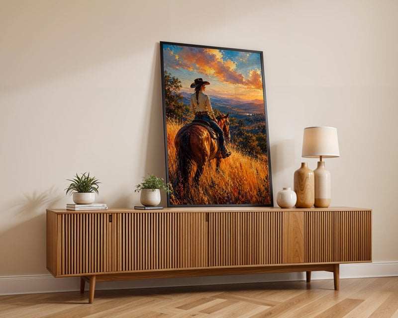 TNESSENTIAL Cowgirl Poster, Western Wall Art, Western Decor, Country Lifestyle Print, Equestrian Photography, Farmhouse Aesthetic - Image 3
