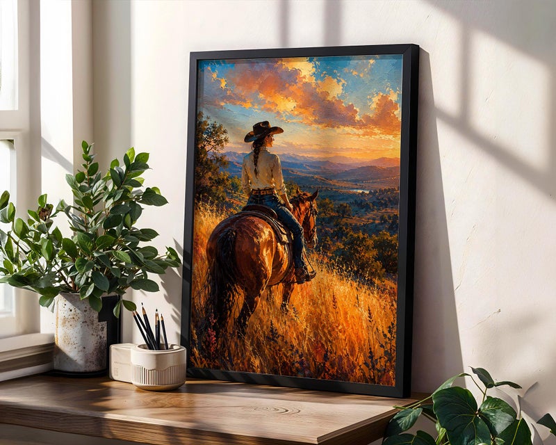 TNESSENTIAL Cowgirl Poster, Western Wall Art, Western Decor, Country Lifestyle Print, Equestrian Photography, Farmhouse Aesthetic - Image 2