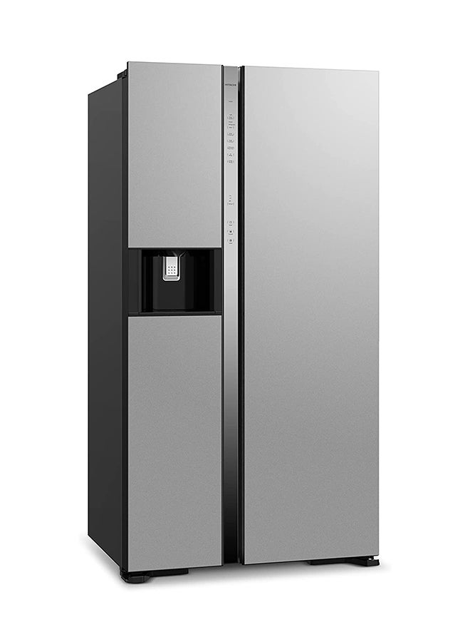 HITACHI 700L Gross, Net 605L Side by Side 2 Door Refrigerator, 10 Year Warranty on Inverter Compressor, Dual Fan Cooling, Quick Freezing Touch Control-Ice & Water Dispenser-1 Year Warranty RSX700GPUK0GS Glass Silver - Image 2