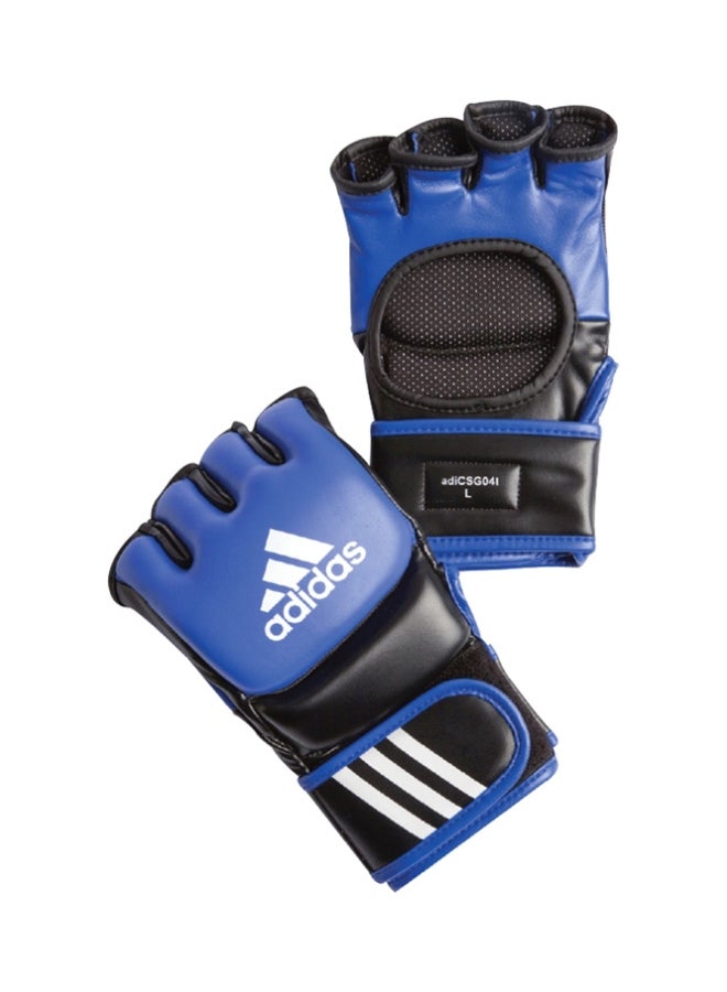 Adidas Pair Of Ultimate Fighting Gloves Blue/Black - Image 1