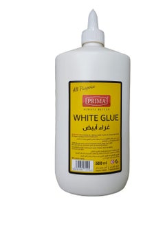 بريما غراء أبيض لجميع الأغراض للورق والقماش والخشب ومواد الفخار 500 مل  - Image 1
