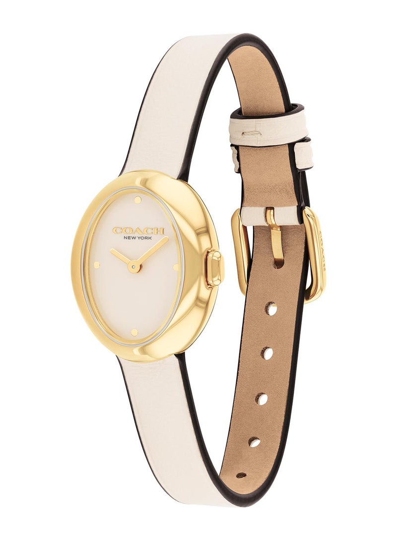 COACH OVAL ANALOG WOMEN'S CHALK CASE WATCH - 14504422 - Image 1