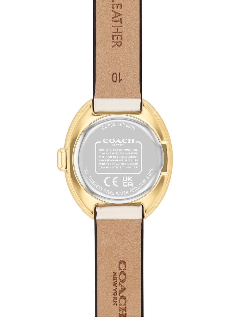 COACH OVAL ANALOG WOMEN'S CHALK CASE WATCH - 14504422 - Image 3