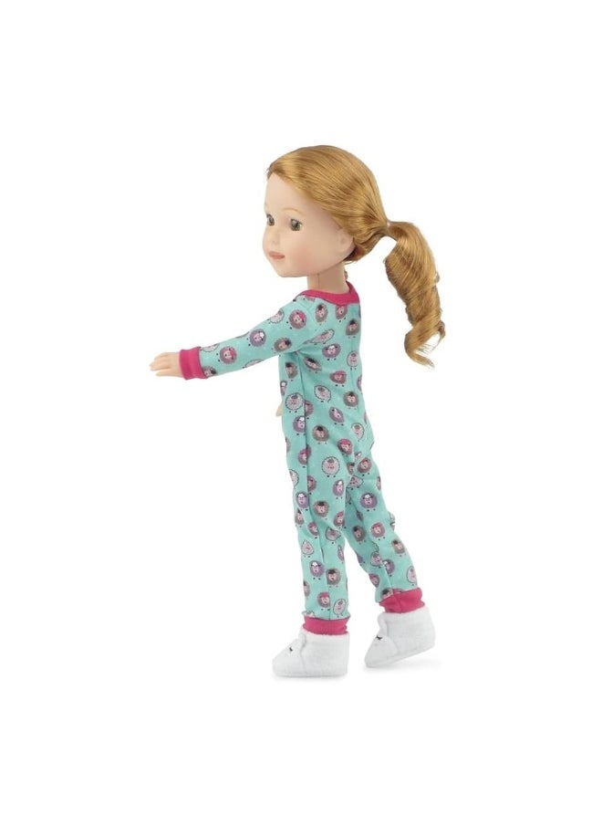 Emily Rose Emily Rose 14.5 Inch Doll Clothes Lamb Print 14" Doll Pajamas PJs Gift Set, Including Doll Slippers! | Gift Boxed! | Compatible with Wellie Wishers and Glitter Girls Dolls  - Image 1