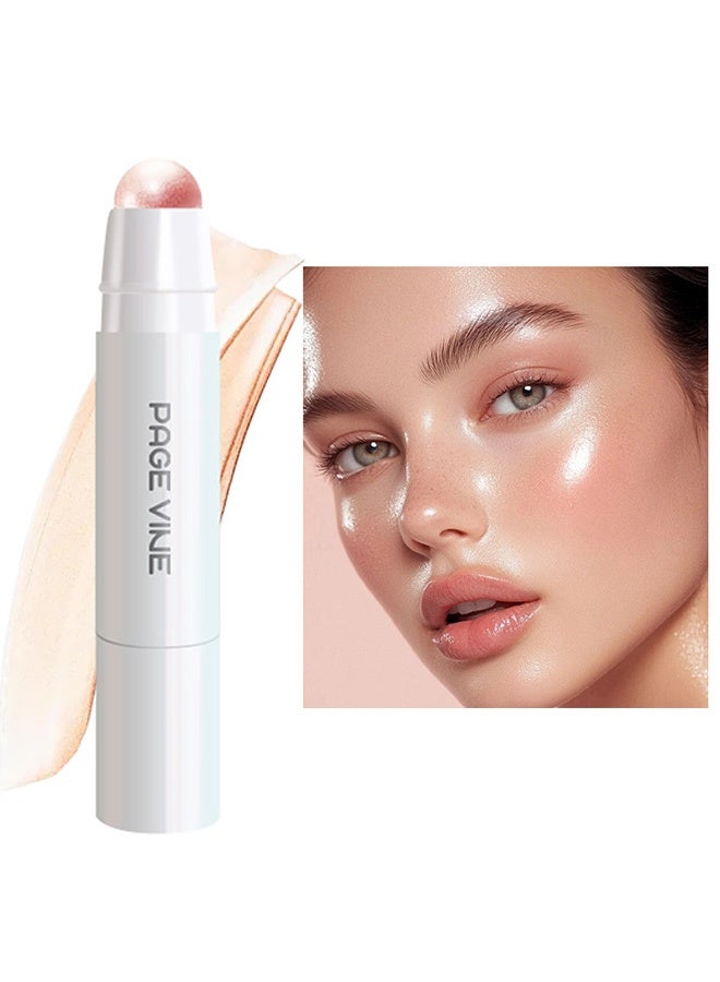 PAGE VINE Highlighter - Transparent and Natural Water-Glow Matte Pearl Highlighting Eyeshadow for Modifying, Illuminating and Enhancing #3 - Image 1