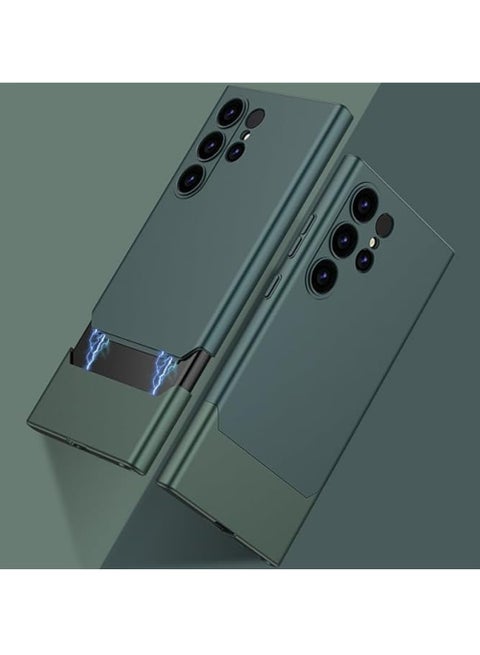 Galaxy S24Ultra Case Ultra Slim 2 in 1 Splicing Top and Bottom S24Ultra Case S24Ultra Case with Herringbone Splicing Contrast Color Design for S24Ultra