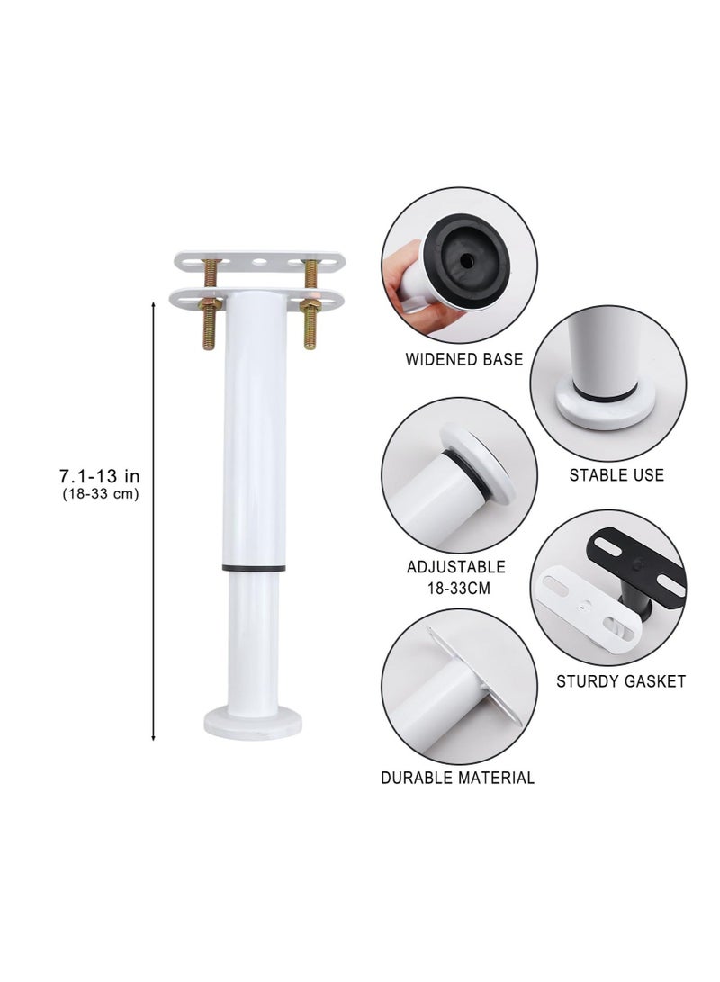 Bed Support Legs, 4 Pcs Adjustiable Height Couch Legs Cabinet Legs, Heavy Duty Bed Center Brackets Middle Reinforce Circular Bottom Slat Support Leg, for Cabinet Sofa Bed Frame Replacement Parts - Image 2