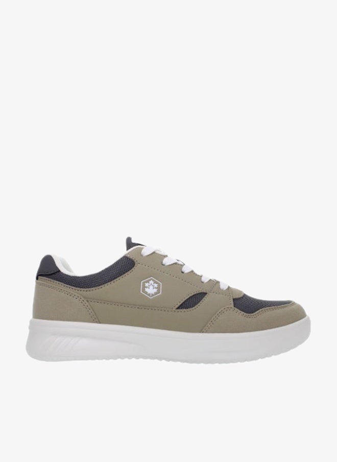 LUMBERJACK Men’s Sage & Charcoal Low‑Top Casual Sneakers – Lightweight Comfort Everyday Trainer - Image 1