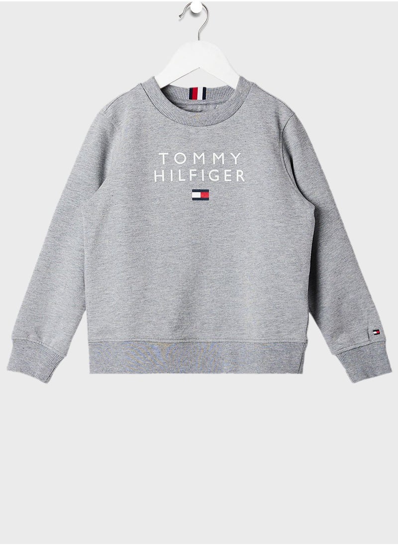 TOMMY HILFIGER - Kids Logo Print Sweatshirt - Image 1