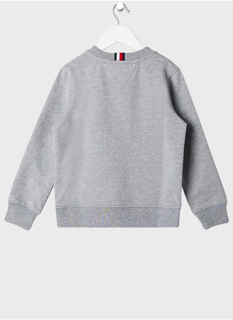 TOMMY HILFIGER - Kids Logo Print Sweatshirt - Image 1