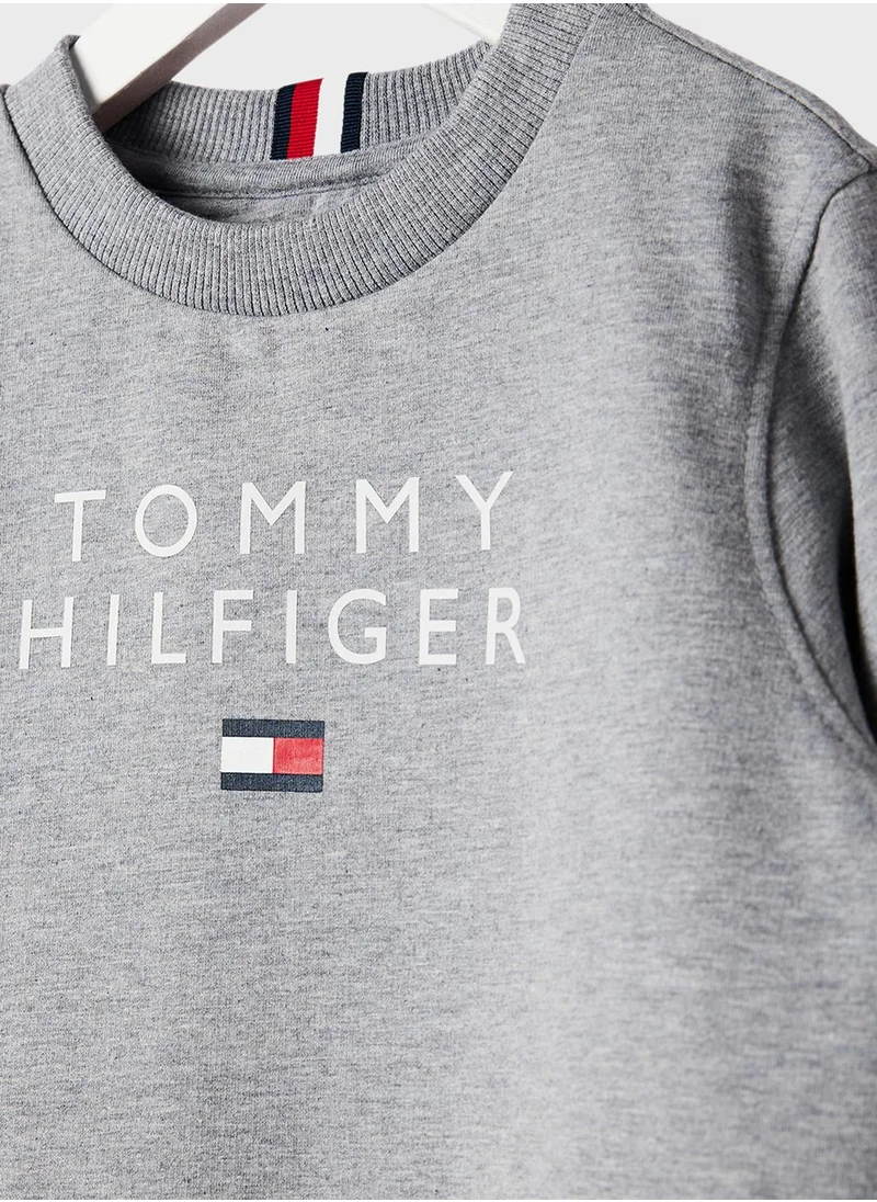 TOMMY HILFIGER Kids Logo Print Sweatshirt