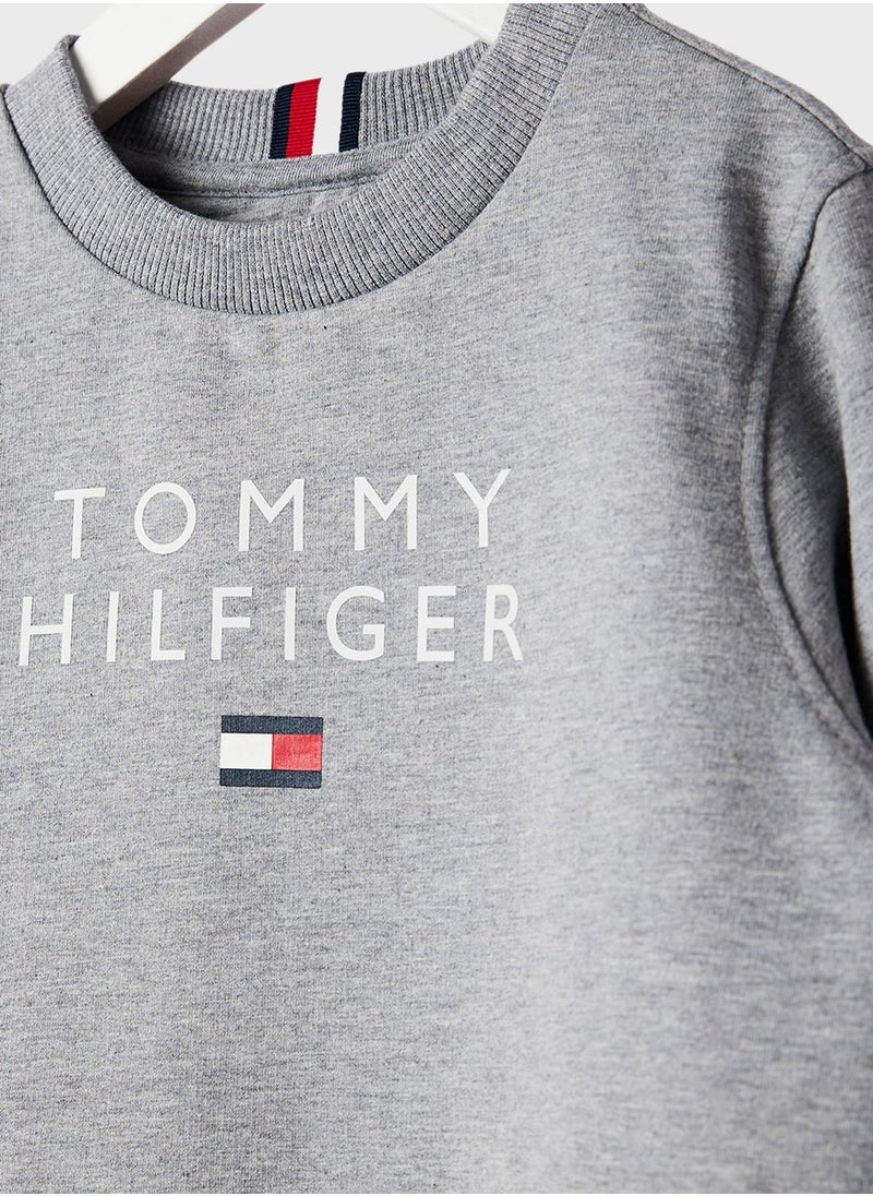 TOMMY HILFIGER - Kids Logo Print Sweatshirt - Image 1