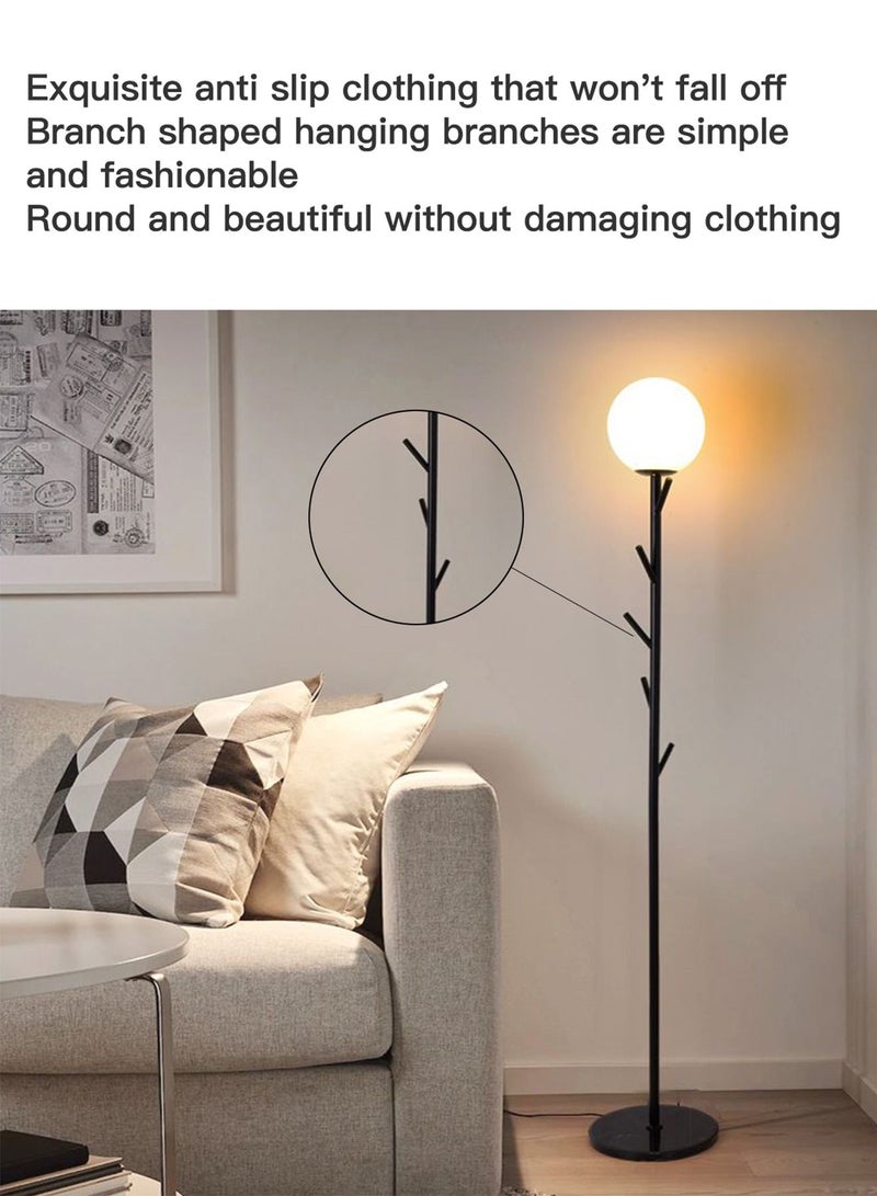 Sharpdo Minimalist Floor Lamp With Coat Hook Modern LED Three-color Dimmer Standing Light With Hook Remote Control 9w - Image 3
