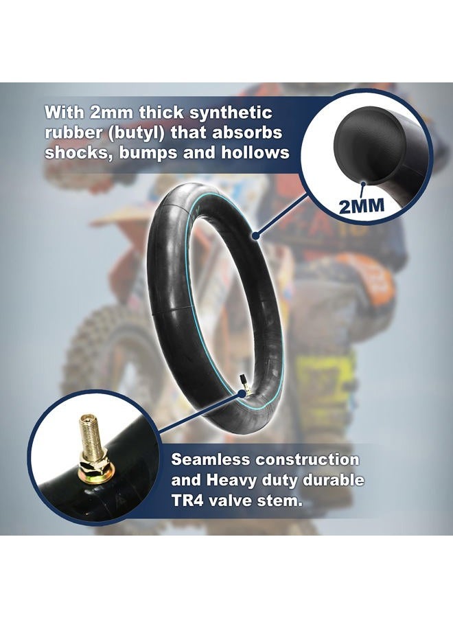 PIVOTRAX 2.50/2.75-14 (60/100-14) Heavy Duty Inner Tube – 2mm Reinforced Butyl, TR4 Straight Valve – Fits Apollo, SSR, Thumpstar, Yamaha PW80, Honda CRF70, Pit & Mini Dirt Bikes - Image 3