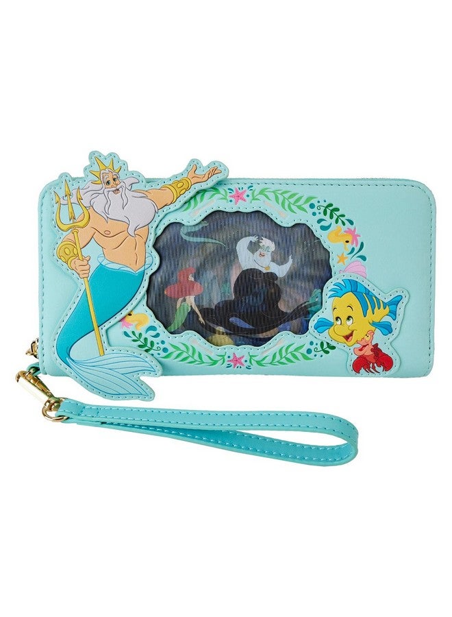 Loungefly Disney The Little Mermaid Ariel Princess Lenticular Zip Around Wallet - Image 1