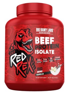 BIG RAMY LABS Big Ramy Labs Beef Protein Isolate 4lbs Vanilla Flavor 60 Serving  - Image 1