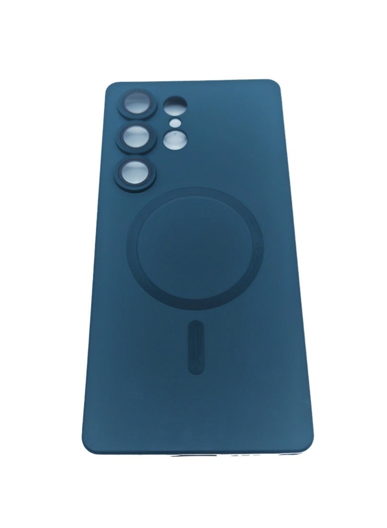 سامسونج غالاكسي S25 الترا الهاتف المحمول حالة واقية ، ودعم المغناطيسي magsafe شحن لاسلكي ، تبو المواد ، ومكافحة الاصطدام حماية الطلاء المعدني الأخضر - Image 2