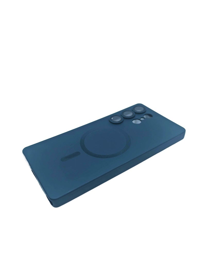 سامسونج غالاكسي S25 الترا الهاتف المحمول حالة واقية ، ودعم المغناطيسي magsafe شحن لاسلكي ، تبو المواد ، ومكافحة الاصطدام حماية الطلاء المعدني الأخضر - Image 4