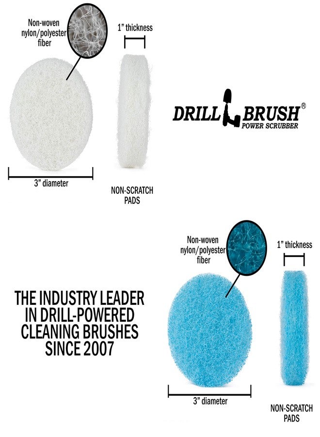 Drillbrush Cleaning Supplies - Bathroom Accessories - Scrub Pads - Floor Scrubber - Shower Cleaner - Scouring Pad Kit - Bath Mat - Bathroom Sink - Drill Scrubber - Attachment - Soap Scum, Hard Water Stains - Image 4