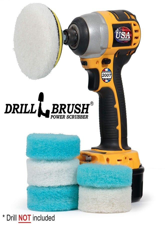Drillbrush Cleaning Supplies - Bathroom Accessories - Scrub Pads - Floor Scrubber - Shower Cleaner - Scouring Pad Kit - Bath Mat - Bathroom Sink - Drill Scrubber - Attachment - Soap Scum, Hard Water Stains - Image 5